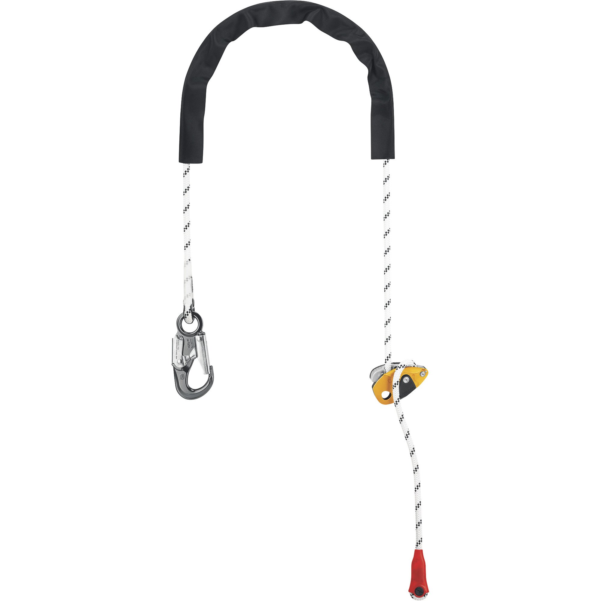Petzl GRILLON Hook Adjustable Fall Protection Lanyard — Double, 2m, 310-Lb. Capacity, Model# L052CA00